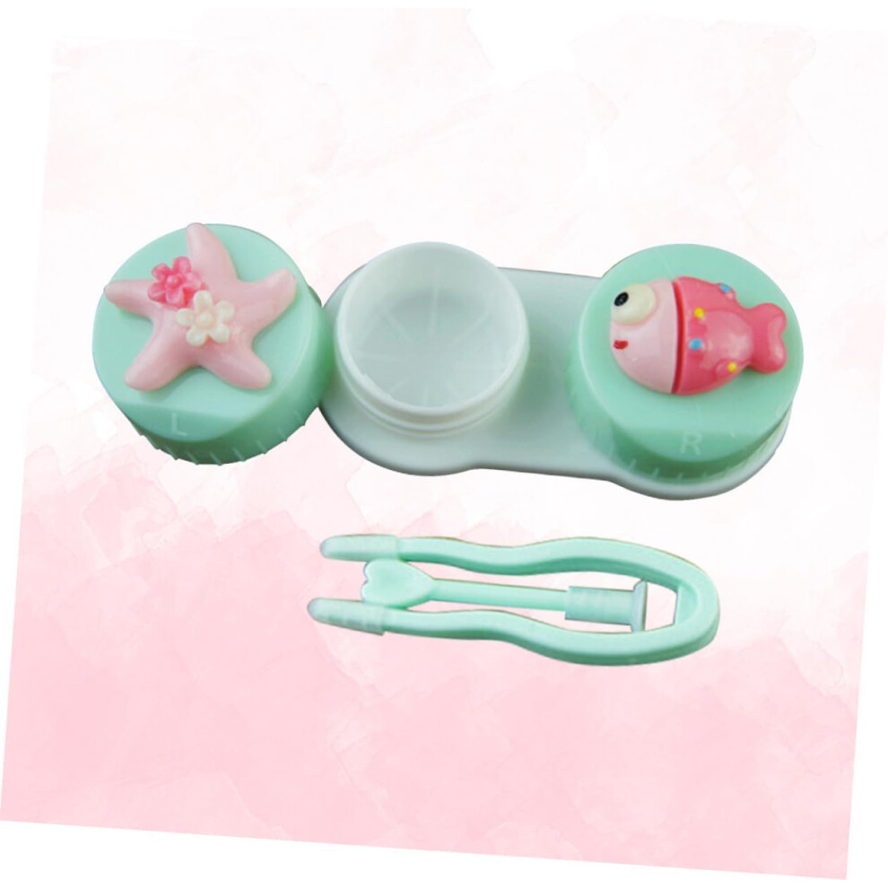 Hkhbjs 3Pcs Fish Eye Lens Storage Case Cartoon Lens Case Travel Kit Soft For Traveling Random Color