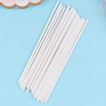 300pcs Paper Lollipop Stick Candy Making Stick Manual Stirring Rod 4.7inch Sturdy White Paper