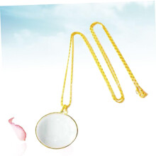 Collier loupe de lecture (lot de 3) avec chaîne, loupe portable pour livres et utilisation manuelle