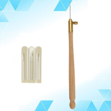 4-teiliges Sticknadel-Set mit Buchenholzgriff, Stickstift und Filznadel-Set