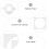 3Pcs Square Pre-Cut Picture Frame Mat Boards 33X33Cm with Round Inner Opening, Artwork Frame Mat 4