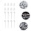 300pcs Plastic Earring Plugs for Ear Protection Decorative DIY Multi-functional Ear Studs 1