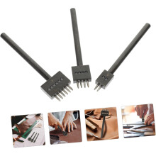 3-teiliges Set Leder-Rundlochstanzen für DIY-Bastelarbeiten, Gürtellochstanzer, Lochabstandsstanzen
