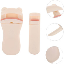 Wimpernzangen-Set aus Kunststoff mit Ersatzpads, Mini-Wimpernzange für unterwegs