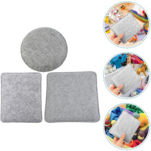 Ensemble de 3 tapis de feutrage à l'aiguille – Coussins en feutre de laine résistant aux hautes températures