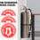 3Pcs 4,5 polegadas do extintor de incêndio sinal adesivos autocolantes impermeáveis UV protegidos decals 3