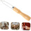 Button Tool and Zipper Pull with Wooden Handle 2pcs, Adaptive Dressing Aid for One-hand Use 1