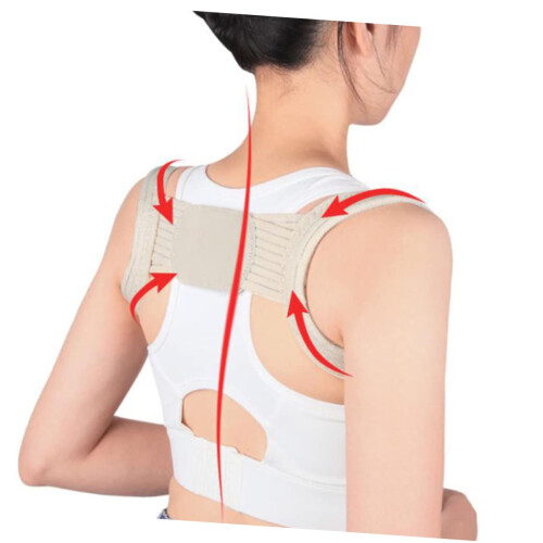 3pcs Adjustable Back Brace for Women Back Strap Posture Corrector Belt Helps Posture Correction