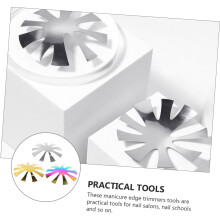3 stencil per nail art French Tip, strumenti per manicure, tagliaunghie in acciaio inossidabile per uso domestico e professionale.