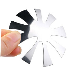 3-delige set French Tip nagelsjablonen, manicuretools, nagelstencils, roestvrijstalen trimmer voor thuis- en professioneel gebruik