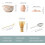 Set da matcha giapponese: ciotola in ceramica, frusta in bambù, supporto e 4