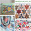 300pcs Hexágono papel pedaçando modelos Quilting papel Patchwork 3