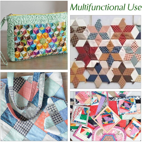 300pcs Hexágono papel pedaçando modelos Quilting papel Patchwork 2