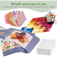 300 Stück sechseckige Papier-Patchwork-Schablonen für Quiltpapier