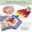 300pcs Hexágono papel pedaçando modelos Quilting papel Patchwork 5