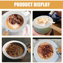 Wiederverwendbare Edelstahl-Tassenschutzhüllen für Tea Brulee (2er-Set) mit Holzgriff