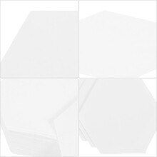 300 Stück sechseckiges Patchworkpapier, 26 mm, DIY-Bastelpapier für die Feiertage