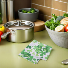 Lot de 3 torchons de cuisine en microfibre, chiffons de nettoyage anti-traces, serviettes de lavage réutilisables