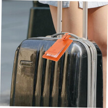 3er-Set Reisegepäckanhänger für Damen, Taschenanhänger, Ausweishalter aus PU-Leder, Kofferidentifikatoren