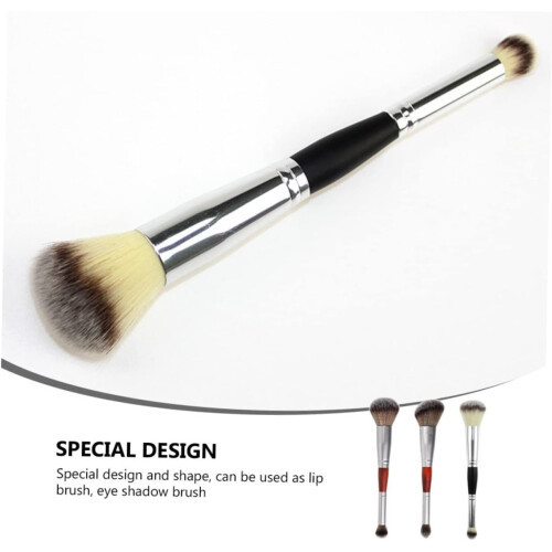 3pcs Doubleended Makeupbrush Eyeshadowapplicator Female Makeupbrush for Everydayuse Eyeshadowtool Accessories