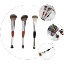 Escova de maquiagem feminina de 3pcs Doubleended Makeupbrush Eyeshadowapplicator para acessórios Eyeshadowtool de uso cotidiano