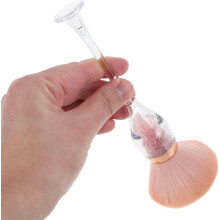 2pcs Nail Dust Brush Soft Bristles for Manicure and Nail Art Ergonomic Design