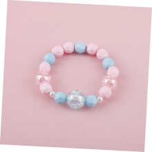 Acrylic Pearl Shell Necklace and Bracelet Set for Girls, Kids Beaded Jewelry Kit with 3 Necklaces and 1 Bracelet