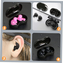 3 perechi de dopuri de urechi din silicon pentru înot, scufundări, snorkeling, adulți, băieți și fete