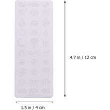 Set van 3 festival nagelstempelplaatjes, nagelmanicuresjablonen, doe-het-zelf decoratiesjablonen voor salon en thuisgebruik.