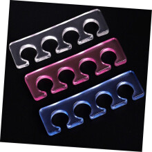 3 pezzi di pratici separatori per dita dei piedi, separatori per nail art, strumento per pedicure in silicone