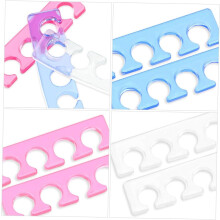 3er-Pack praktische Zehenspreizer für Nagelkunst und Pediküre aus Silikon.