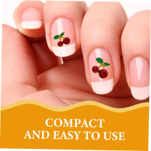 32 breloques pour ongles cerise 3D, décoration de manucure, petits strass rouges, accessoires pour ongles pour femmes, usage professionnel.