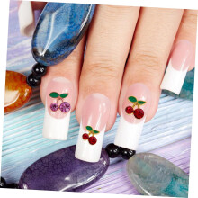 32 Stück Kirsch-Nagelanhänger, 3D-Maniküre-Dekoration, kleine rote Strasssteine für Nagelzubehör, für Damen, Salongebrauch