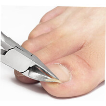 3-delige set teennagelknippers met grip, gemaakt van chirurgisch roestvrij staal.