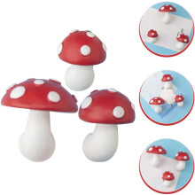 3er-Pack Kühlschrankmagnete in Pilzform, wiederverwendbar, aus Kunststoff