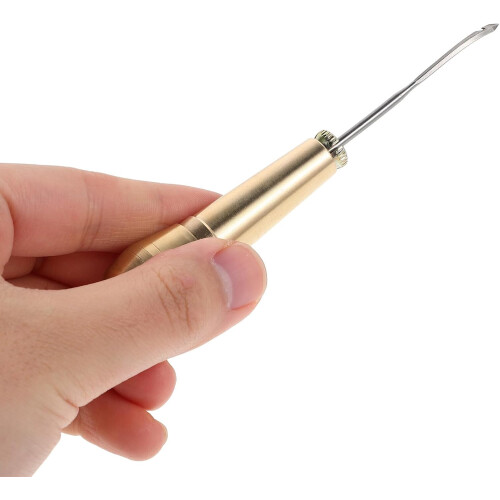 Leather Sewing Awl Needle Copper Handle Shoe Repair Tool Kit