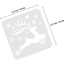 32 pochoirs de Noël pour peinture en aérosol, outils de peinture pour la décoration murale et les projets de bricolage