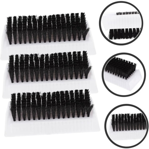3pcs Double-sided Nail Scrubber Brush for Cleaning under Fingernails High-temperature 1