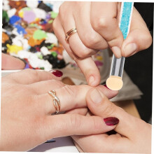 3-teiliger Nagelkunst-Verblendstift mit Doppelkopf-Design für präzises Verblenden beim Nageldesign und Strassstein-Verzieren