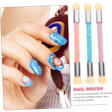 Set di 3 penne per sfumare il colore per nail art con doppia punta per una sfumatura precisa e per l'applicazione di strass.