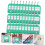 35 stuks groene plastic sleutelhangers met nummering en ringen 4