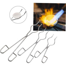 3pcs Crucible Tongs Biochemical Beaker Clamp High Temperature Ceramic Clamp for Laboratory Use