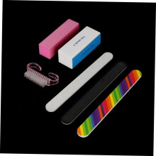 Arquivos de unhas 6pcs e tampão de arte das unhas polindo ferramentas de manicure profissionais