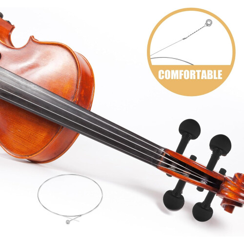3pcs Nylon Balalaika Strings Replacement Accessories with Rich Resonance Sweet Tone White 2