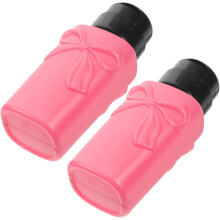 6 leere Aufbewahrungsflaschen aus Kunststoff für Make-up-Entferner und Nagellackentferner mit Pumpspender