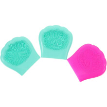 3 set di spazzole per la pulizia del viso in silicone a forma di artiglio di gatto, da impugnare con la mano.