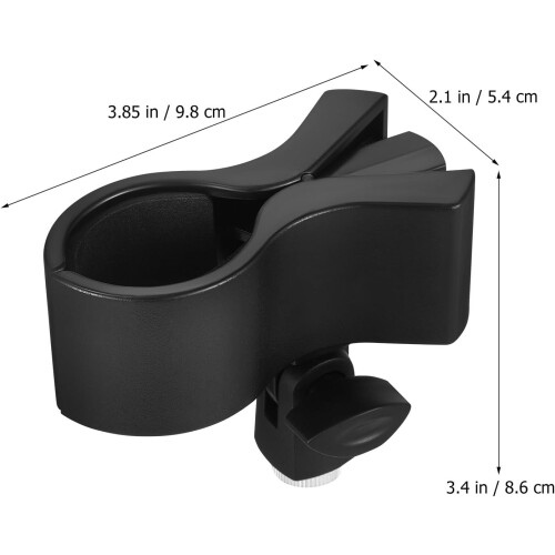 3 Pcs Microphone Clip Holders Mic Holder Clips Black Abs Plastic Reusable Vibration Noise Reducing 1