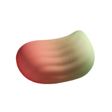 Regenboogkleurige siliconen polssteun muismat 12x7x1-QingNi Zhu
