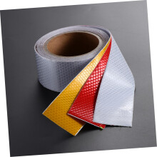 3 rollen zelfklevende veiligheidstape, waarschuwingstape voor afzettingen in de bouw