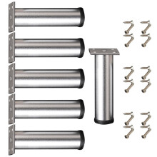 6lots aluminiumlegeringen verstelbare meubelpoten moderne-Zilver